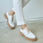 MESSINA White Leather Women’s Loafer