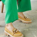 DAHLIA Yellow Leather Women's Loafer