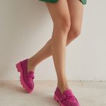 PAIGE Pink Suede Leather Women's Loafer