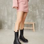 GINA Black Leather Women's Boot