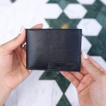 Vienna Black Leather Men's Wallet