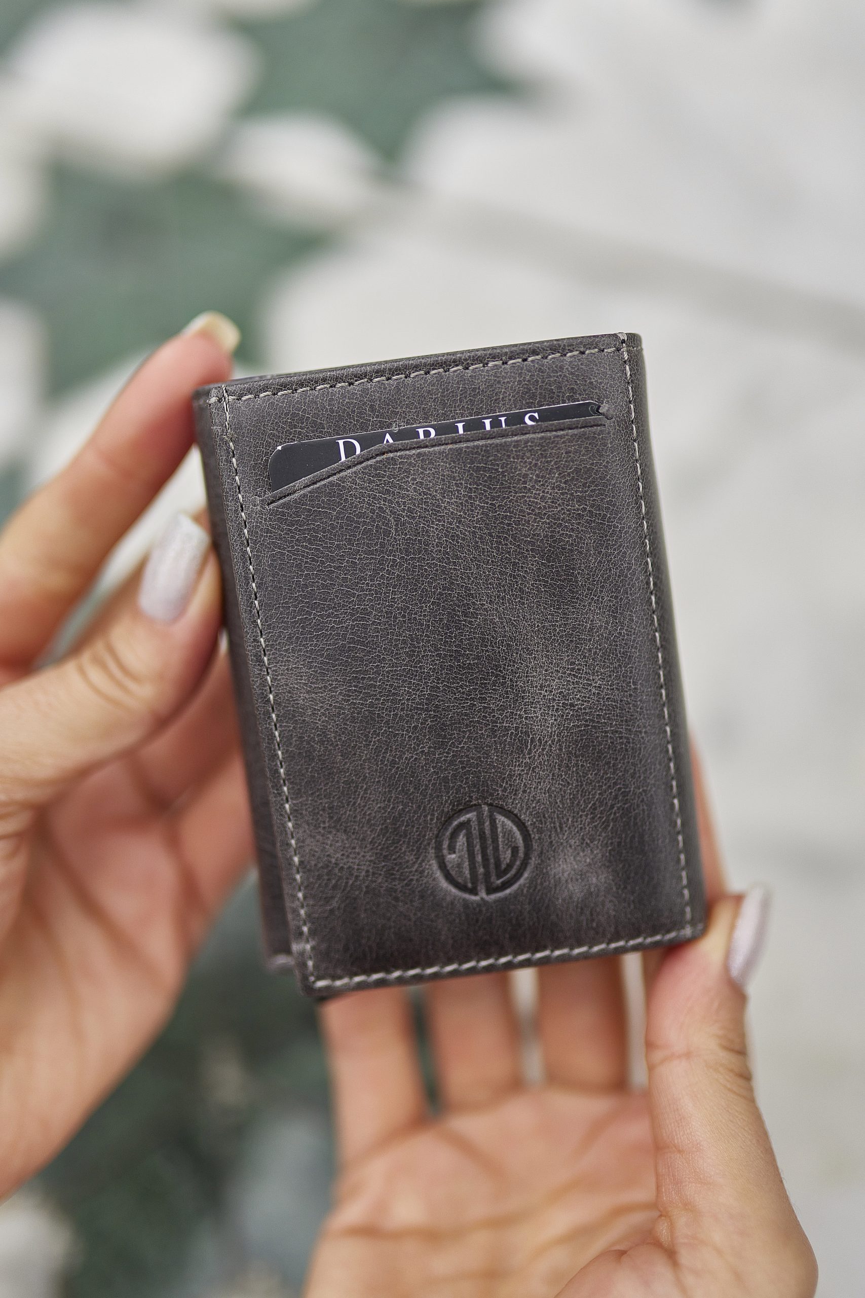 IMG_8638 Berlin Gray Leather Men's Wallet - Image 1