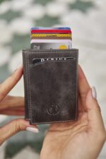 Berlin Gray Leather Men's Wallet - Image 2