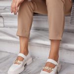 SOFIA Beige Leather Women's Loafer