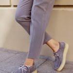 CHARLIE Gray Leather Women's Loafer