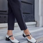 CAROLINE Beige Leather Women's Heeled Shoes