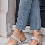 MELODY Beige Leather Women's Heeled Shoes