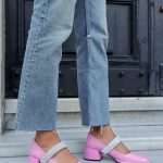MELODY Pink Leather Women's Heeled Shoes