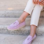 LIORA Baby Pink Leather Women's Loafer