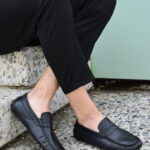 PETER Black Leather Men's Casual Shoes