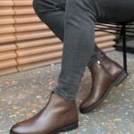 Aron Brown Leather Men's Boots