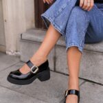 CLAIRE Black Patent Leather Women's Shoes