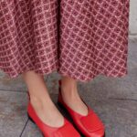 RUBY Red Leather Women's Ballerina