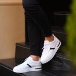 Liam White Leather Men's Sneakers