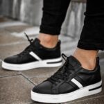 Liam Black Leather Men's Sneakers