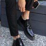 Oliver Black Patent Leather Men's Classic Shoes