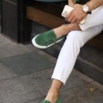Logan Green Leather Men's Casual Shoes