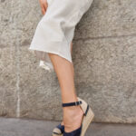 EMELIA Blue Suede Leather Women's Sandal