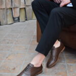 ZION Brown Leather Men's Classic Shoes