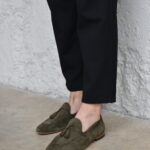 VICTOR Green Suede Leather Men's Classic Shoes