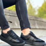 Tedmond Black Leather Men's Sneakers