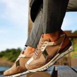 GABRIEL Brown Leather Men's Sneakers