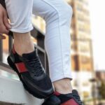 NOEL Black Leather Men's Sneakers