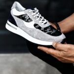 ALFIE Gray Leather Men's Sneakers