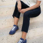 MAURA Blue Leather Women's Sneaker