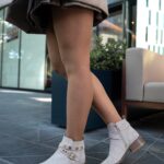 ELIANA Beige Suede Leather Women's Boot