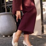 BELINDA Beige Leather Women's Pump