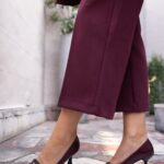 ANAHITA Burgundy Leather Women's Stiletto