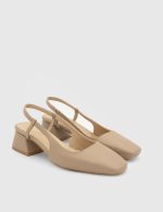 VARDA Nude Leather Women's Pump - Image 3