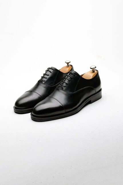 PORTER Black Leather Men's Classic Shoes