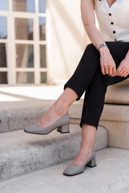 ENYA Mink Leather Women's Pump