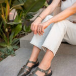 RIVELLE Green Leather Women's Sandal