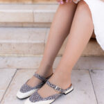 PARDA Beige Leather Women's Slide