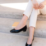 TATIANA Black Leather Women's Pump
