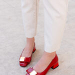 MARIELLE Red Leather Women's Pump