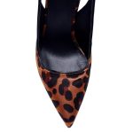 JALEIA Leopard Leather Women's Heeled Sandal - Image 3