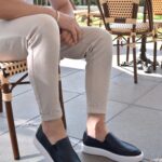 DEAGLE Blue Leather Men's Loafer