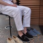 LEOR Blue Leather Men's Loafers