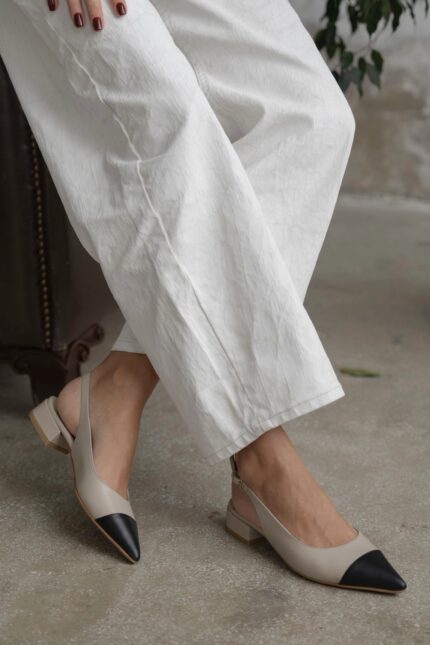ROSIER Beige Leather Women's Sandal