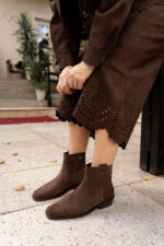 AVERY Brown Suede Leather Women's Boot - Image 4