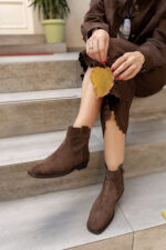 AVERY Brown Suede Leather Women's Boot - Image 3