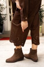 AVERY Brown Suede Leather Women's Boot