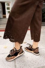 GWENNA Brown Leather Women's Sneaker - Image 4
