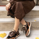 GWENNA Brown Leather Women's Sneaker
