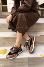 GWENNA Brown Leather Women's Sneaker