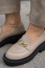 AZALEA Mink Leather Women's Loafer - Image 4